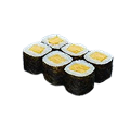 Tamagoyaki Hosomaki sushi rolls (6 pieces).